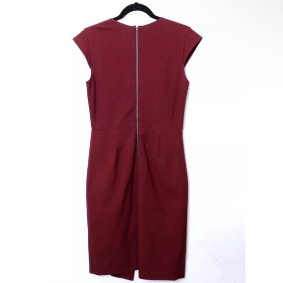 Mason X Barney’s New York Wine Cap Sleeve Shift Dress Size 4 NWT - Picture 3 of 8